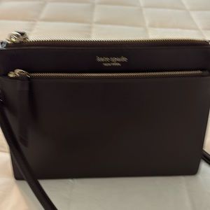 Kate Spade New York brown crossbody purse.
